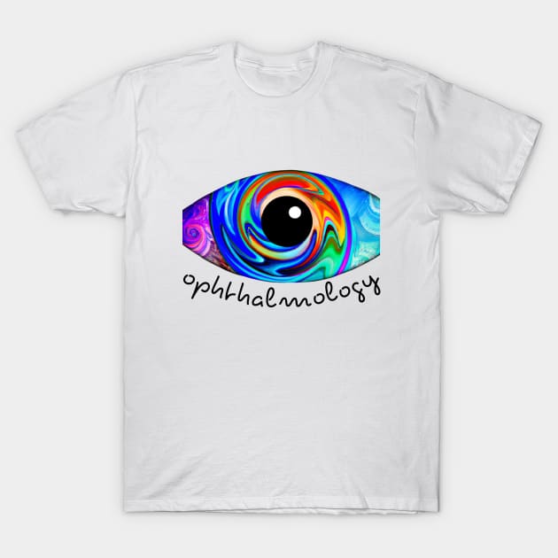 Coloful abstract ophthalmology T-Shirt by Brafdesign